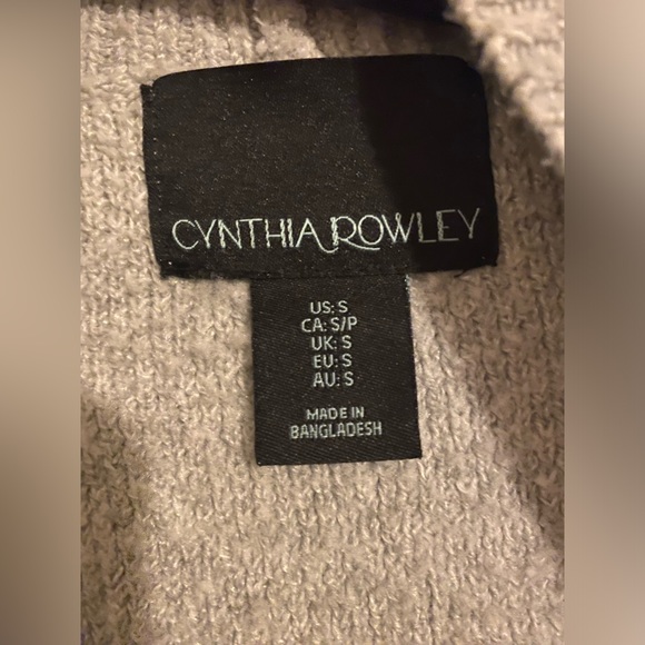CYNTHIA ROWLEY open front small cardigan - Picture 5 of 5